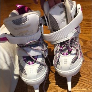 Lake Placid Girls Adj Ice Skates Small 10-13